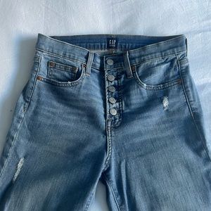Gap true blue skinny jeans high rise